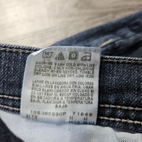 Lee Jeans Womens 12 Long Blue Classic Fit Straight Leg Denim At The Waist - Picture 7 of 12